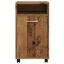 Armario ruedas madera contrachapada envejecida 33x38x60 cm von , Schließfächer und Lagerschränke - Ref: Foro24-856562, Preis:...
