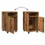 Armario ruedas madera contrachapada envejecida 33x38x60 cm von , Schließfächer und Lagerschränke - Ref: Foro24-856562, Preis:...