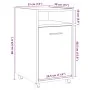 Armario ruedas madera contrachapada envejecida 33x38x60 cm von , Schließfächer und Lagerschränke - Ref: Foro24-856562, Preis:...