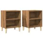 Mesita de noche 2 uds madera ingeniería roble artisian by , Nightstands - Ref: Foro24-856419, Price: 57,61 €, Discount: %