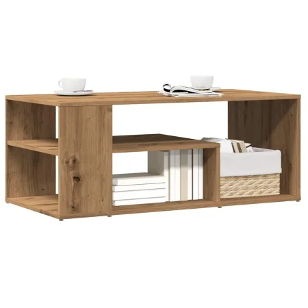 Mesa de centro madera contrachapada roble artisan 100x50x40 cm by , Coffee table - Ref: Foro24-856557, Price: 64,70 €, Discou...