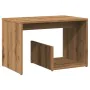 Mesa auxiliar de madera de ingeniería roble artisan 59x36x38 cm by , Side tables - Ref: Foro24-856541, Price: 33,58 €, Discou...