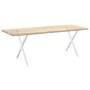 Patas para mesa de comedor en forma de X 2 uds acero blanco de , Patas para mesas - Ref: Foro24-4012921, Precio: 66,51 €, Des...