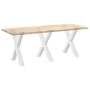 Patas para mesa de comedor en forma de X 3 uds acero blanco by , Table legs - Ref: Foro24-4012989, Price: 147,55 €, Discount: %