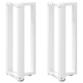 Patas de mesa consola en forma de T 2 unidades acero blanco by , Table legs - Ref: Foro24-4013041, Price: 89,18 €, Discount: %
