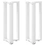 Patas de mesa consola en forma de T 2 unidades acero blanco by , Table legs - Ref: Foro24-4013041, Price: 89,18 €, Discount: %