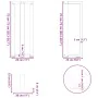 Patas de mesa consola en forma de T 2 unidades acero blanco by , Table legs - Ref: Foro24-4013041, Price: 89,18 €, Discount: %
