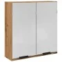 Armario con espejo baño madera roble artisan 64x20x66,5 cm de , Tocadores de baño - Ref: Foro24-856941, Precio: 71,41 €, Desc...
