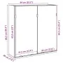 Armario con espejo baño madera roble artisan 64x20x66,5 cm de , Tocadores de baño - Ref: Foro24-856941, Precio: 71,41 €, Desc...