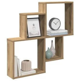 Estante de pared madera ingeniería roble artisian 80x15x78,5 cm von , Regale und Regale - Ref: Foro24-856611, Preis: 31,23 €,...