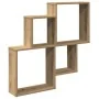 Estante de pared madera ingeniería roble artisian 80x15x78,5 cm by , Shelves and shelves - Ref: Foro24-856611, Price: 31,21 €...