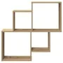 Estante de pared madera ingeniería roble artisian 80x15x78,5 cm by , Shelves and shelves - Ref: Foro24-856611, Price: 31,21 €...