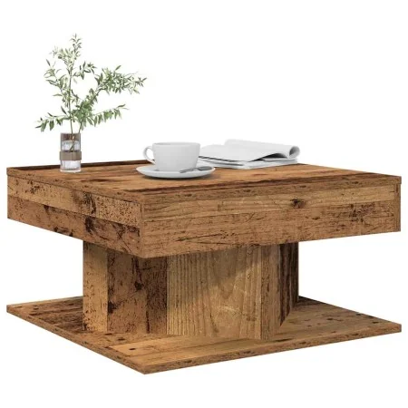 Mesa de centro madera de ingeniería envejecida 55x55x30 cm by , Coffee table - Ref: Foro24-856632, Price: 49,39 €, Discount: %