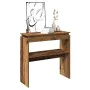Mesa consola madera de ingeniería envejecida 80x30x102 cm by , Side tables - Ref: Foro24-856626, Price: 56,28 €, Discount: %