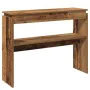 Mesa consola madera de ingeniería envejecida 80x30x102 cm by , Side tables - Ref: Foro24-856626, Price: 56,28 €, Discount: %