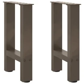 Patas para mesa de centro de acero natural 2 uds 28x(42-43) cm by , Table legs - Ref: Foro24-4013275, Price: 54,20 €, Discoun...