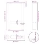Patas para mesa de centro de acero natural 2 uds 28x(42-43) cm de , Patas para mesas - Ref: Foro24-4013275, Precio: 54,20 €, ...