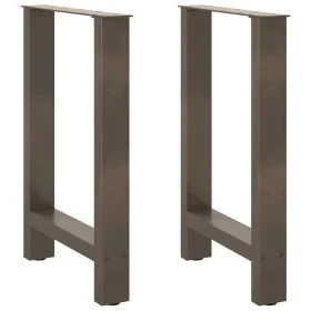 Patas para mesa de centro de acero natural 2 uds 60x(72-73) cm von , Tischbeine - Ref: Foro24-4013307, Preis: 87,20 €, Rabatt: %