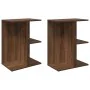 Mesitas de noche 2 uds madera de ingeniería marrón roble by , Nightstands - Ref: Foro24-858663, Price: 59,60 €, Discount: %