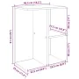 Mesitas de noche 2 uds madera de ingeniería marrón roble by , Nightstands - Ref: Foro24-858663, Price: 59,60 €, Discount: %