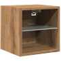 Mueble de TV de pared con luces LED roble artisian 30x28,5x30cm von , TV-Möbel - Ref: Foro24-857674, Preis: 32,10 €, Rabatt: %