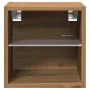 Mueble de TV de pared con luces LED roble artisian 30x28,5x30cm von , TV-Möbel - Ref: Foro24-857674, Preis: 32,10 €, Rabatt: %