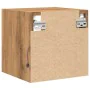 Mueble de TV de pared con luces LED roble artisian 30x28,5x30cm von , TV-Möbel - Ref: Foro24-857674, Preis: 32,10 €, Rabatt: %