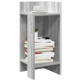 Mesa auxiliar con estante gris sonoma 25,5x27x60 cm by , Side tables - Ref: Foro24-858552, Price: 29,77 €, Discount: %