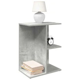 Mesita de noche madera contrachapada gris hormigón 46,5x29x61cm by , Nightstands - Ref: Foro24-858656, Price: 37,69 €, Discou...