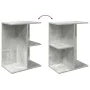 Mesita de noche madera contrachapada gris hormigón 46,5x29x61cm de , Mesitas de noche - Ref: Foro24-858656, Precio: 37,67 €, ...
