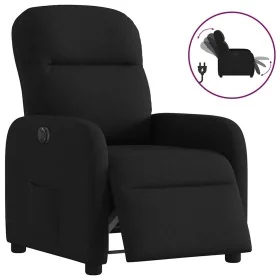 Sillón reclinable eléctrico de tela negro by , Armchairs - Ref: Foro24-3302954, Price: 235,88 €, Discount: %