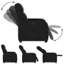 Sillón reclinable eléctrico de tela negro by , Armchairs - Ref: Foro24-3302954, Price: 235,88 €, Discount: %