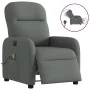 Sillón reclinable de masaje eléctrico tela gris oscuro de , Sillones - Ref: Foro24-3302963, Precio: 265,04 €, Descuento: %