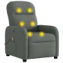Sillón reclinable de masaje eléctrico tela gris oscuro de , Sillones - Ref: Foro24-3302963, Precio: 265,04 €, Descuento: %