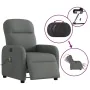 Sillón reclinable de masaje eléctrico tela gris oscuro de , Sillones - Ref: Foro24-3302963, Precio: 265,04 €, Descuento: %