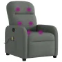 Sillón de masaje reclinable de tela gris oscuro de , Sillones - Ref: Foro24-4015533, Precio: 226,58 €, Descuento: %