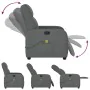Sillón de masaje reclinable de tela gris oscuro de , Sillones - Ref: Foro24-4015533, Precio: 226,58 €, Descuento: %