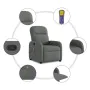 Sillón de masaje reclinable de tela gris oscuro de , Sillones - Ref: Foro24-4015533, Precio: 226,58 €, Descuento: %