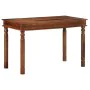 Mesa de comedor madera maciza de acacia 120x60x77 cm de , Mesas de cocina y de comedor - Ref: Foro24-4102366, Precio: 221,82 ...