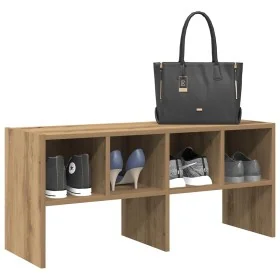Zapatero apilable roble artesanal 89,5x30x40 cm by , Dresser Organizers and Bar Hangers - Ref: Foro24-858855, Price: 49,01 €,...