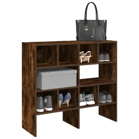 Zapateros 2 uds apilables roble ahumado 89,5x30x40 cm by , Dresser Organizers and Bar Hangers - Ref: Foro24-858848, Price: 76...