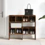 Zapateros 2 uds apilables roble ahumado 89,5x30x40 cm by , Dresser Organizers and Bar Hangers - Ref: Foro24-858848, Price: 76...