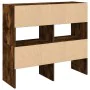 Zapateros 2 uds apilables roble ahumado 89,5x30x40 cm by , Dresser Organizers and Bar Hangers - Ref: Foro24-858848, Price: 76...