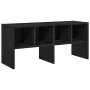 Zapatero apilable roble negro 89,5x30x40 cm de , Organizadores de vestidores y perchas de barra - Ref: Foro24-858841, Precio:...
