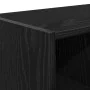 Zapatero apilable roble negro 89,5x30x40 cm de , Organizadores de vestidores y perchas de barra - Ref: Foro24-858841, Precio:...