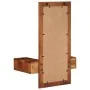 Espejo de pared con cajones madera maciza de acacia 60x33x90 cm by , Mirrors - Ref: Foro24-4102372, Price: 146,26 €, Discount: %
