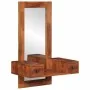 Espejo de pared con cajones madera maciza de acacia 60x33x90 cm by , Mirrors - Ref: Foro24-4102372, Price: 146,26 €, Discount: %