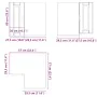 Mueble de cocina esquina pared Porto roble marrón de , Armarios de cocina - Ref: Foro24-854104, Precio: 83,07 €, Descuento: %