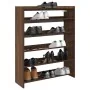 Mueble zapatero madera contrachapada marrón roble 80x25x100 cm von , Schuhregale und Schuhorganisatoren - Ref: Foro24-859902,...