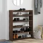 Mueble zapatero madera contrachapada marrón roble 80x25x100 cm von , Schuhregale und Schuhorganisatoren - Ref: Foro24-859902,...